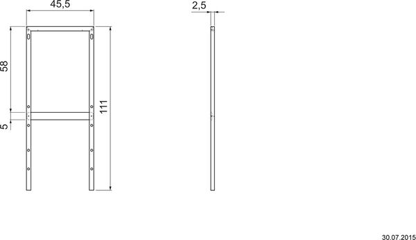 Geberit Monolith Abstandsrahmen image number 0