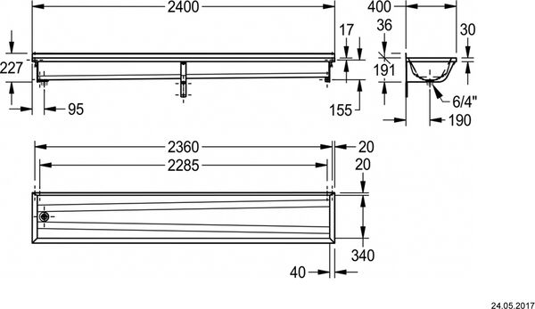 Waschrinne Franke BX240L image number 0
