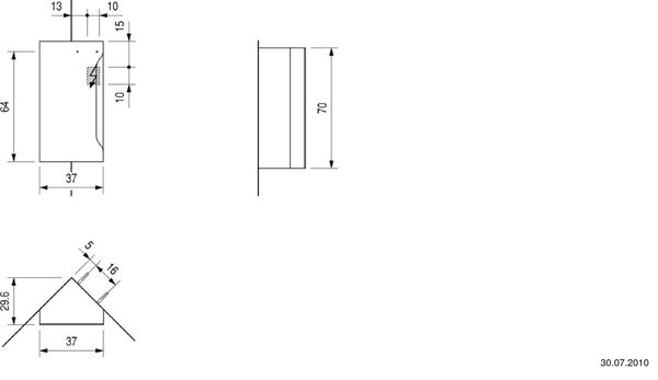Eck-Spiegelschrank Moderna Plus weiss image number 0