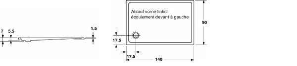 Receveur de douche Romay Jubilar blanc image number 0