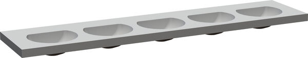 Lavabo Romay Varello Ronda larghezza 300 cm, altezza 6 cm profondità 60 cm mensole image number 0