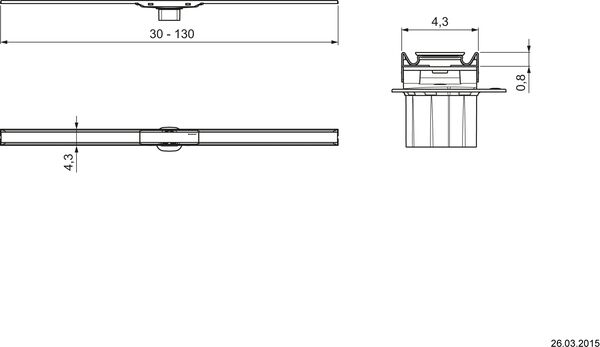 Duschrinne Geberit Cleanline60 image number 1
