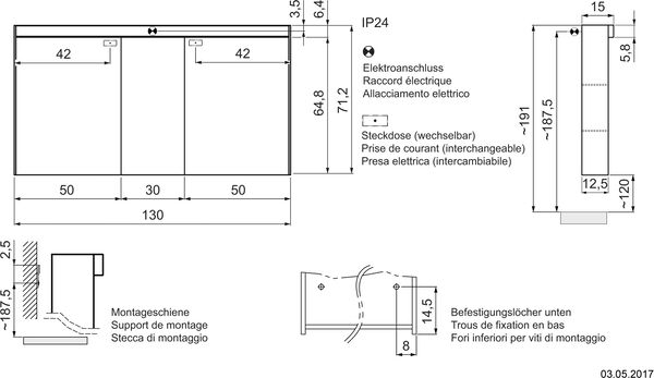 Spiegelschrank Alterna fina FL weiss image number 0