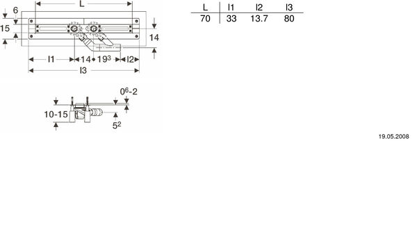 Duschrinne Geberit Uniflex Raummodell image number 0