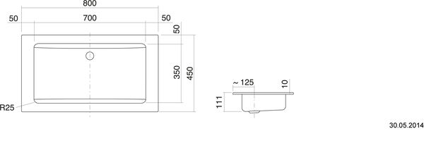 Einbau- oder Auflagewaschtisch Alape EB.R800 weiss Cleaneffekt image number 0