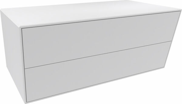 Mobili da bagno Alterna nevio larghezza 120 cm, altezza 48 cm, profondità 53 cm, 2 Tip-On cassetti, corpo in image number 0
