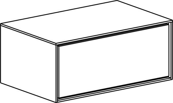 Möbelunterbau 80,5 cm / Korpus weiss matt dark taupe image number 0