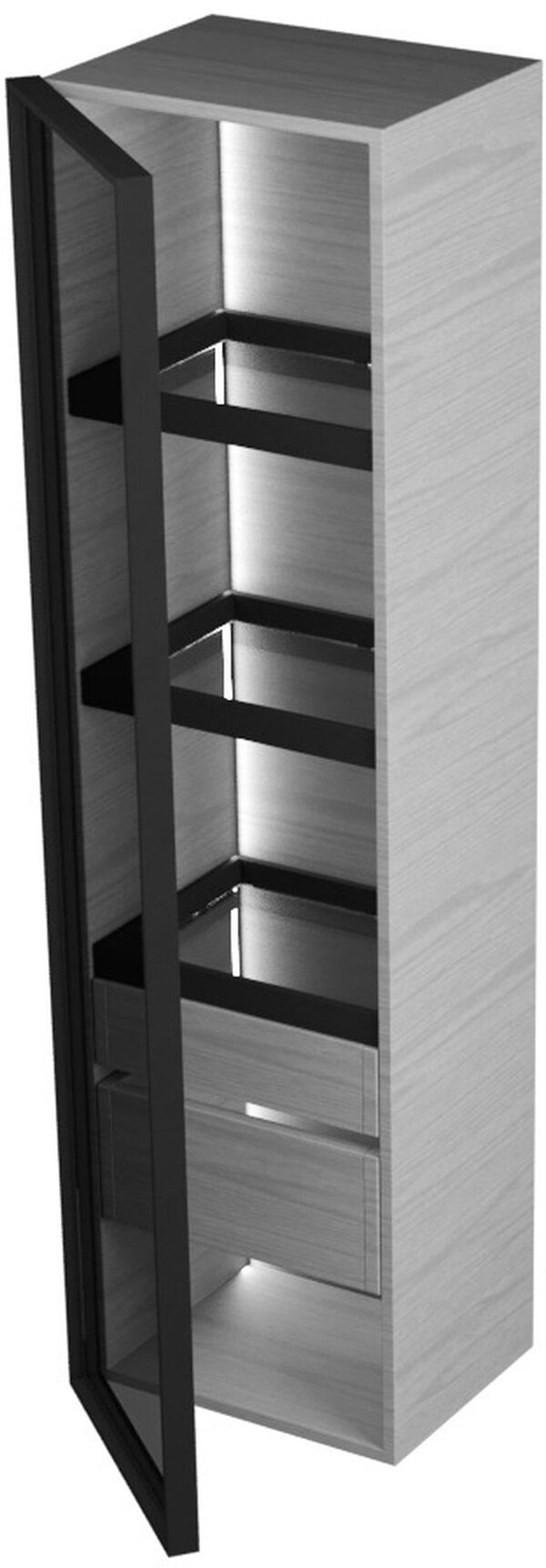 Armadietto alta Butler larghezza 40 cm profondità 35 cm cerniere a sinistra image number 0