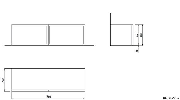 Sideboard Eiche carbon Abstellfläche Echtholz furniert image number 1