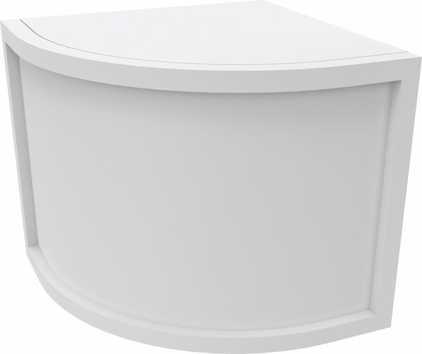 Schubladenelement Breite 50 cm Eiche creme Abstellfläche Holz / Front Vinyl creme image number 0