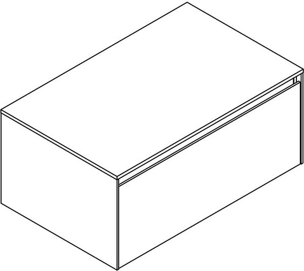 Meuble suspendu Alterna enia blanc brillant image number 0