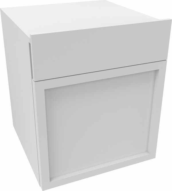 Schubladenelement Breite 80 cm Eiche carbon Abstellfläche Holz / Front Vinyl carbon image number 0
