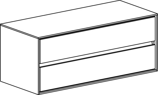Möbelunterbau 120,5 cm / Korpus weiss matt monument grey image number 0