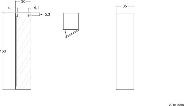 Armoire haute Via Veneto blanc image number 0