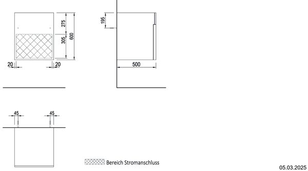 Schubladenelement Breite 100 cm Eiche earth Abstellfläche Holz / Front Vinyl earth image number 1