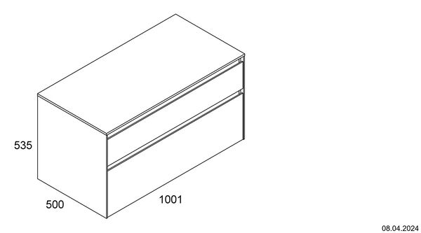Meuble suspendu Alterna enia walnut predazzo image number 1