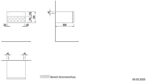 Schubladenelement Breite 80 cm Eiche carbon Abstellfläche Holz / Front Vinyl carbon image number 1