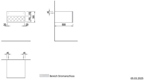Echtholz furniert Eiche creme Abstellfläche Echtholz furniert image number 1