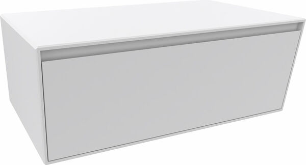 Mobili da bagno Alterna nevio larghezza 100 cm, altezza 37 cm, profondità 53 cm, 1 cassetto con maniglia, corpo image number 0