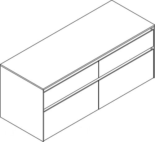 Meuble suspendu Alterna enia anthracite