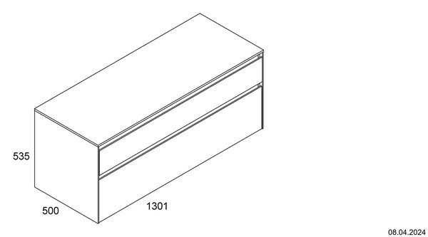 Meuble suspendu Alterna enia ch&ecirc;ne Sherman anthracite image number 1