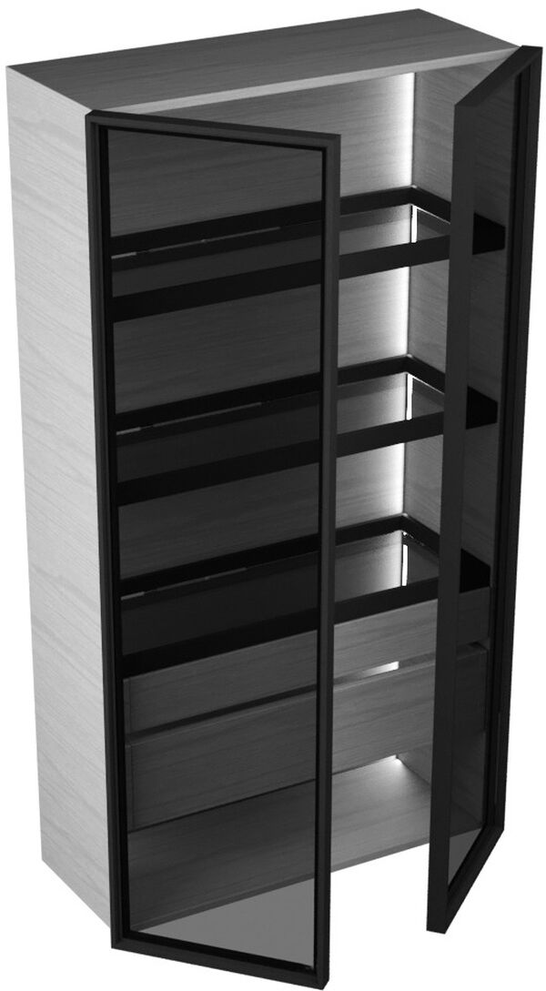 Hochschrank Butler stripped white image number 0