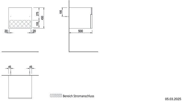 Schubladenelement Breite 80 cm Eiche earth Abstellfläche Holz / Front Vinyl earth image number 1