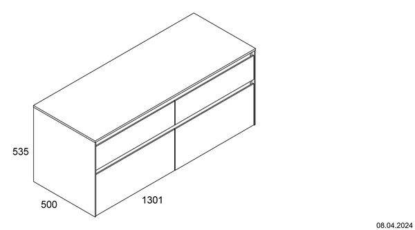 Meuble suspendu Alterna enia pebble grey image number 1