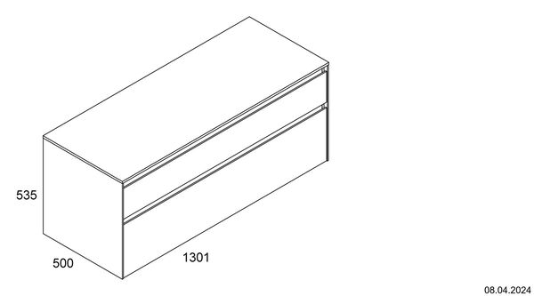 Meuble suspendu Alterna enia pebble grey image number 1
