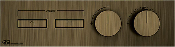 Duschsystem-Endmontageset Gessi HI-FI Linear Antique brass image number 0