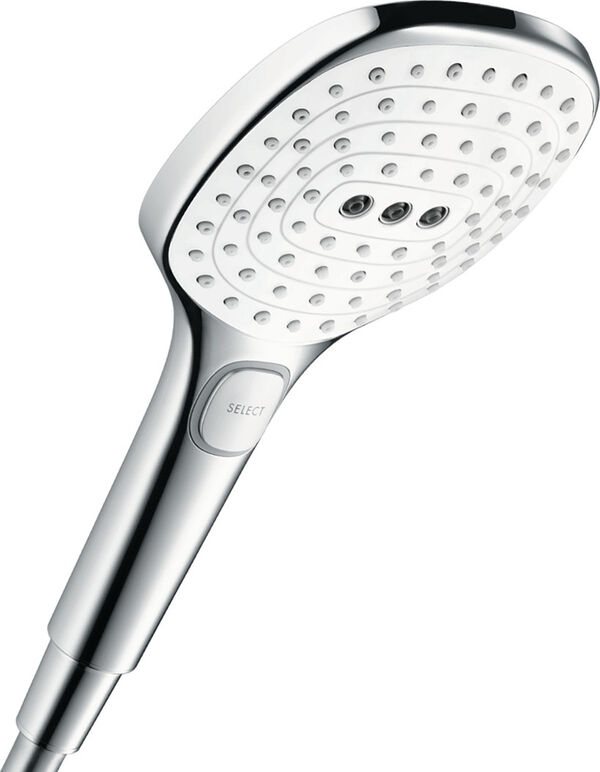 Handbrause Hansgrohe Raindance Select E 120 Verchromt-weiss image number 0
