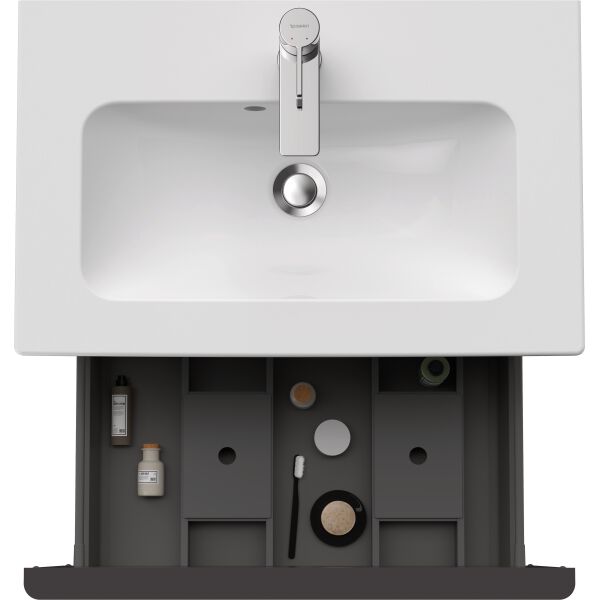 Meuble sous-lavabo Duravit D-Neo Graphite mat image number 3