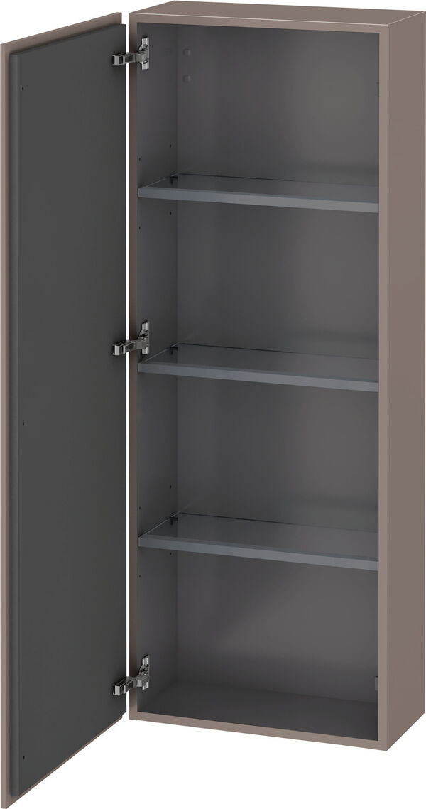 Armadietto laterale L-Cube l:50 cm, a:132 cm, p:24,3 cm 1 porta, cerniere 3 ripiani in vetro image number 0