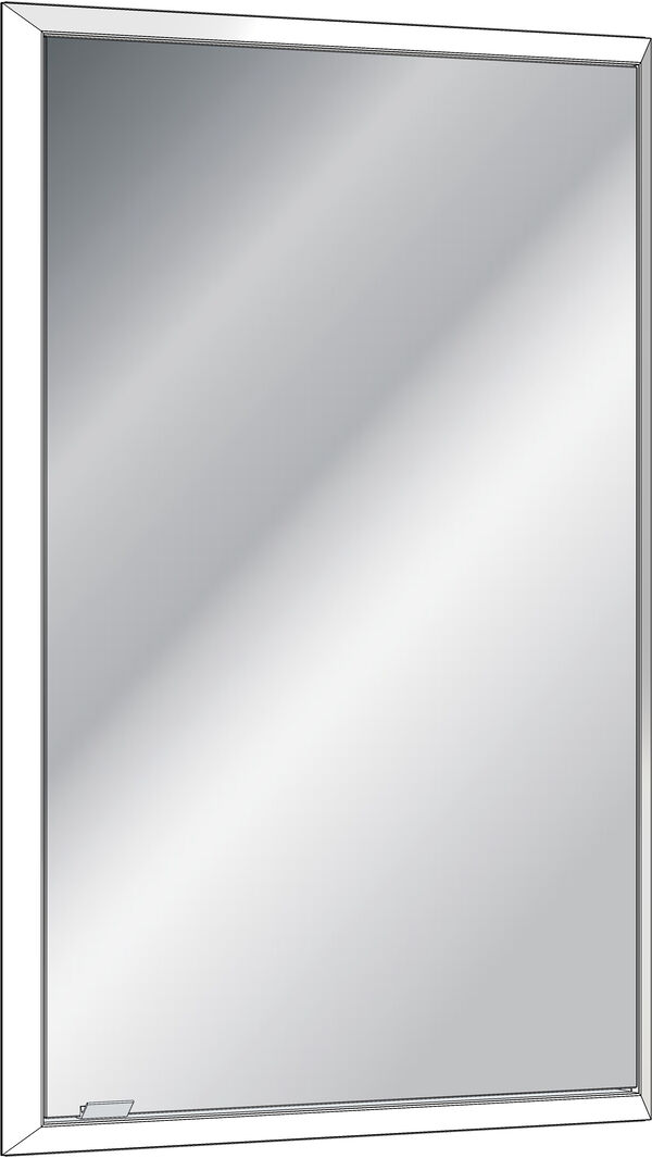Armoire de toilette Sidler Quadro LED UP argent éloxé couleur de lumière blanc chaud 3000 K image number 0