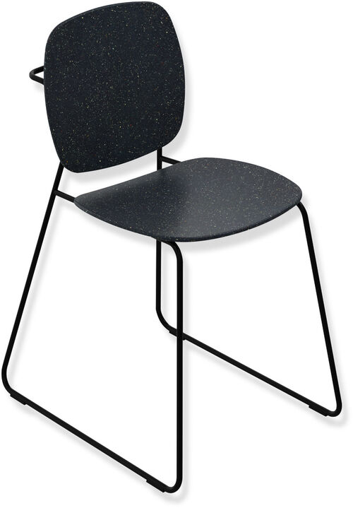 Chaise de salle de bain Hewi Gris granit Peint par poudrage