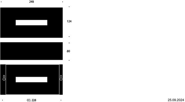 Kosmetiktuchbox Frost Nova 2 Schwarz matt image number 1
