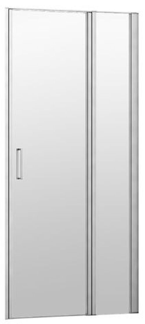 Porta a pendolo Duscholux Bella Vita 3 Argento eloxato Vetro trasparente CareTec Pro