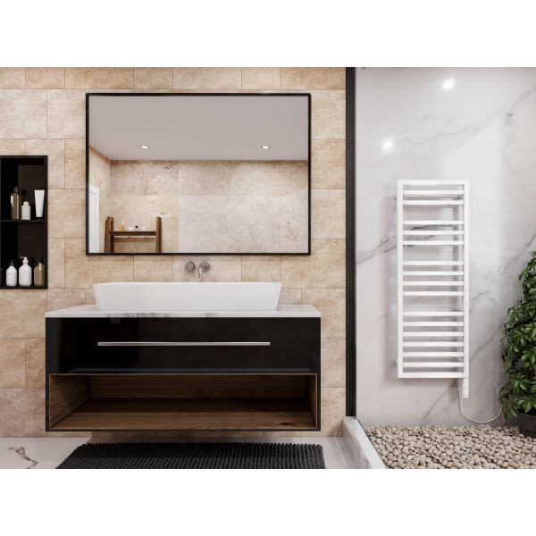 Badheizkörper Zehnder Quaro Spa weiss Heizpatrone rechts image number 1