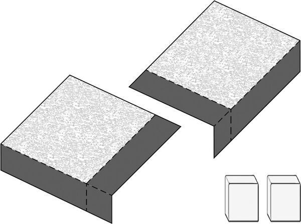 2 giunti d'angolo da vasca 4d Alterna image number 0