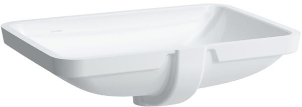 Lavabo ad incasso Pro/Pro S 55 x 38 cm, incasso dal disotto, senza ripiano per rubinetteria, con troppopieno image number 0