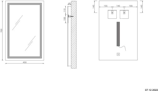 Miroir lumineux Euraspiegel John LED image number 1