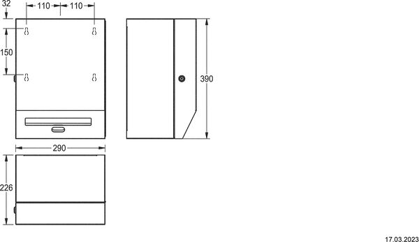 Distributeur d'essuie-mains en papier KWC Rodan RODX 630 image number 1