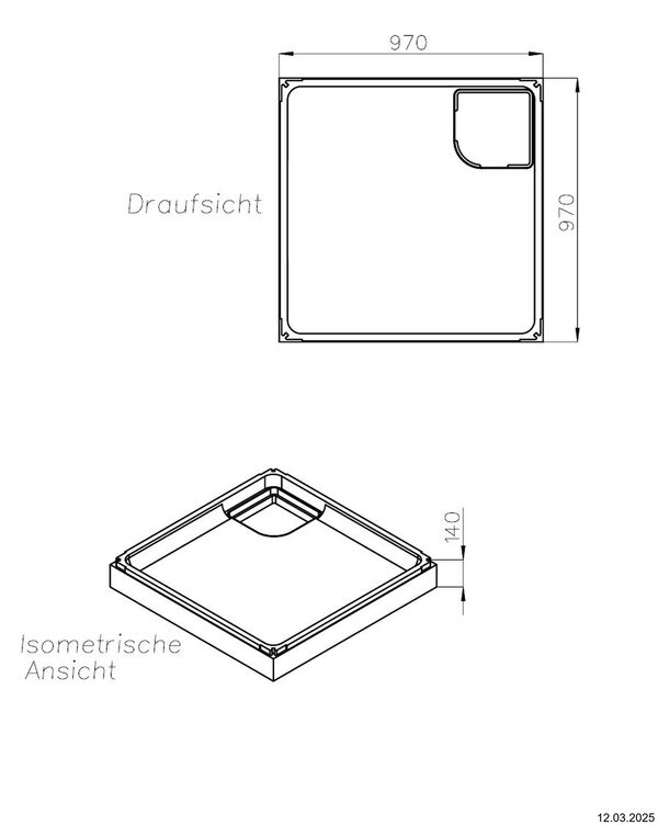 Support de receveur de douche Schedel image number 1