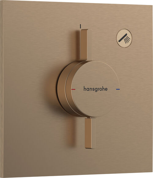 Duschsystem Hansgrohe Duo Turn E Brushed bronze
