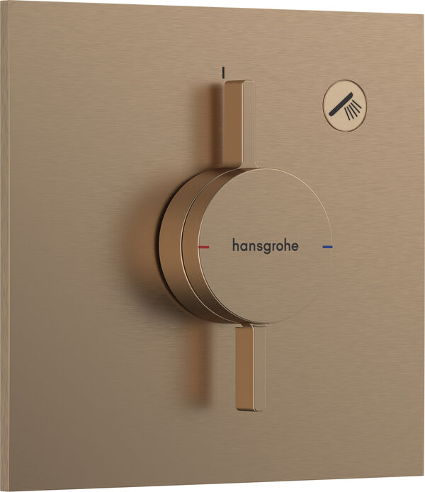 Duschsystem Hansgrohe Duo Turn E Brushed bronze image number 0