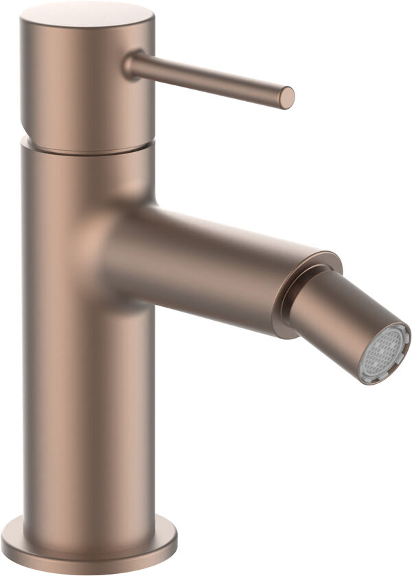 Mélangeur de bidet Laufen Twinplus Slim or rose PVD brossé base chrome image number 0