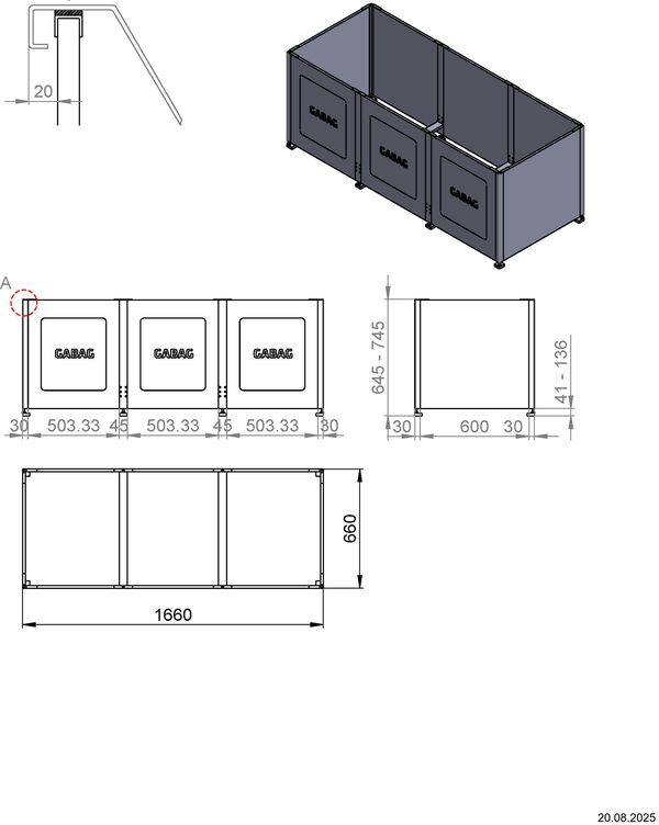 Badewannentr&auml;ger Gabag Compact C 600 image number 1