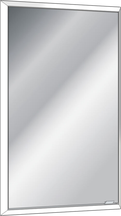 Spiegelschrank Sidler Quadro LED UP Silbereloxiert Lichtfarbe Warmweiss 3000 K