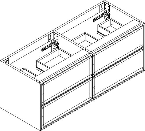Meuble sous-lavabo Alterna elena plus gris ombra