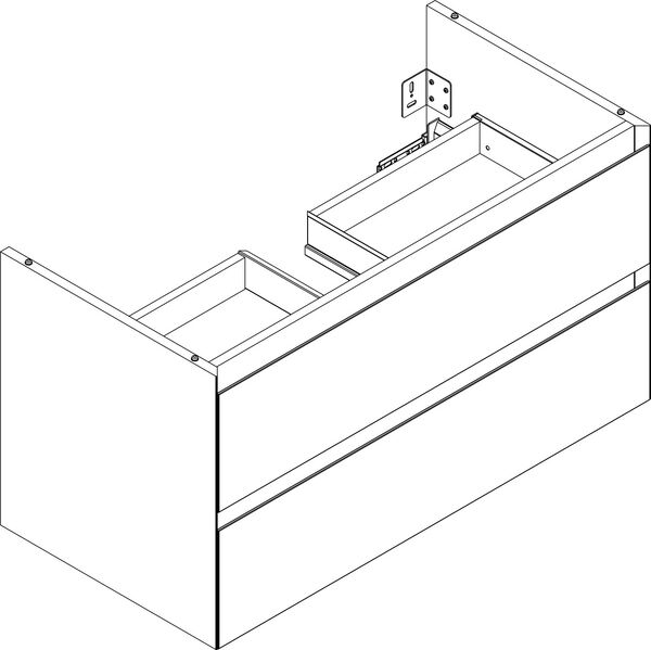 Armadio sottolavabo Alterna zero plus, larghezza 96,6 cm altezza 52,5 cm profondità 48,2 cm image number 0